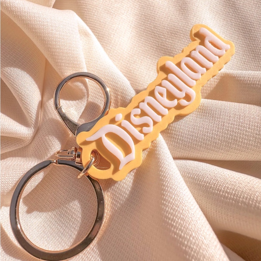 Disneyland 3D-Printed Keychain - Home Made from Small Business